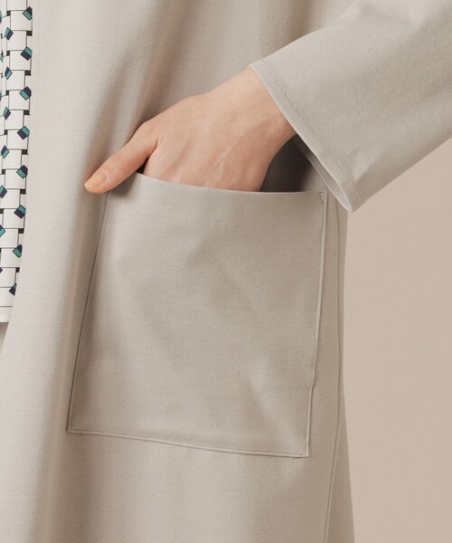 MACKINTOSH LONDON（マッキントッシュ ロンドン）の「ダブルフェイスレーヨンニットライトアウター（その他アウター・レディース・ベージュ/ライトブルー・38）」の9枚目の写真