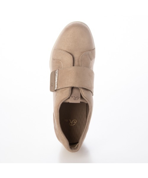 Riz raffinee(リズラフィーネ)の「ヒールアップベルトスニーカー(スニーカー・レディース・ベージュ系その他7/アイボリー/ブラック・24.5cm/24cm/23.5cm/23cm/22.5cm)」の6枚目の写真