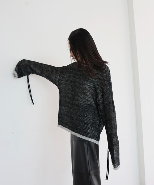 hellam（へラム）の「プレーティングルーズニット（ニット/セーター・レディース・グレー/ブルー/ブラック・FREE）」の21枚目の写真