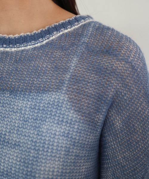 hellam（へラム）の「プレーティングルーズニット（ニット/セーター・レディース・グレー/ブルー/ブラック・FREE）」の8枚目の写真