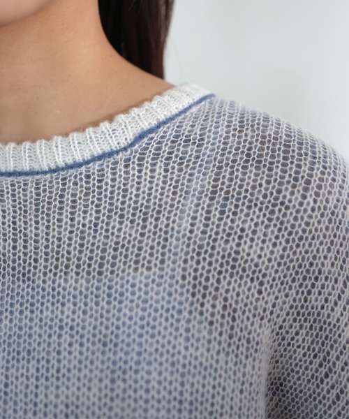hellam（へラム）の「プレーティングルーズニット（ニット/セーター・レディース・グレー/ブルー/ブラック・FREE）」の10枚目の写真