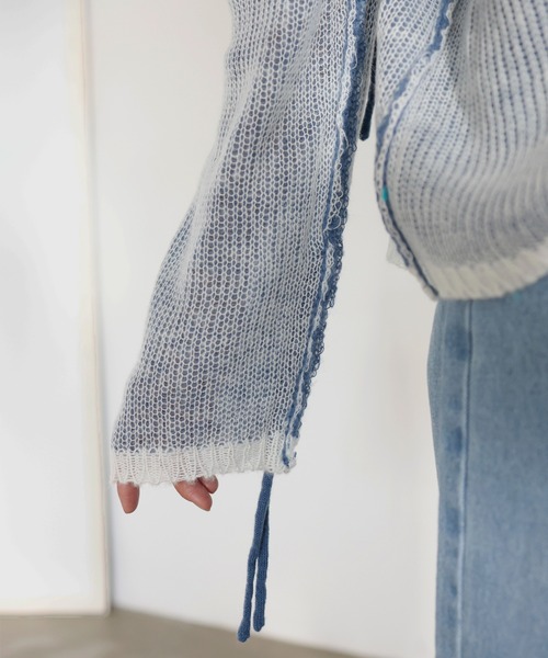 hellam（へラム）の「プレーティングルーズニット（ニット/セーター・レディース・グレー/ブルー/ブラック・FREE）」の12枚目の写真