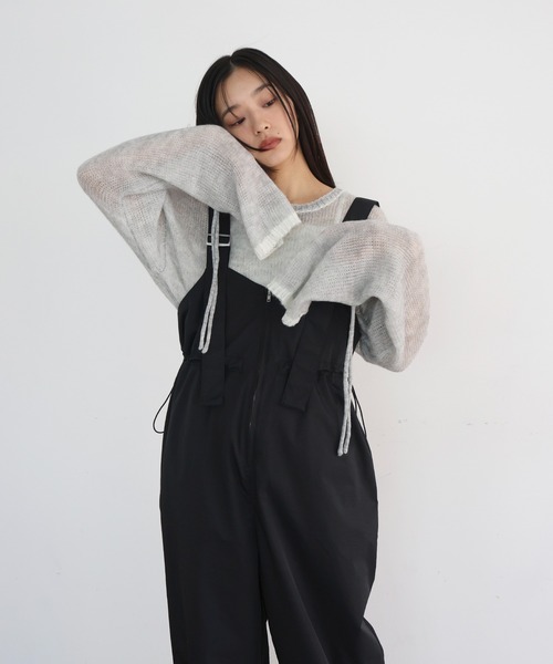 hellam（へラム）の「プレーティングルーズニット（ニット/セーター・レディース・グレー/ブルー/ブラック・FREE）」の16枚目の写真