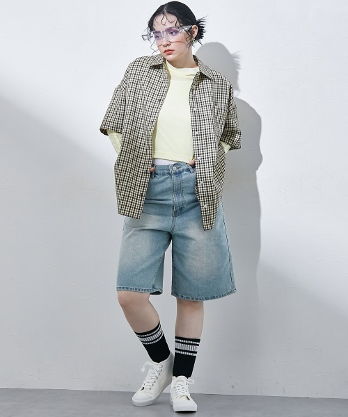 TTOL(トール)の「マルチカラーチェックシャツ(シャツ/ブラウス・レディース・グレー/ブラック・M)」の4枚目の写真