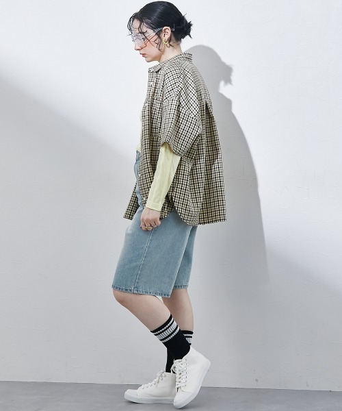 TTOL(トール)の「マルチカラーチェックシャツ(シャツ/ブラウス・レディース・グレー/ブラック・M)」の6枚目の写真