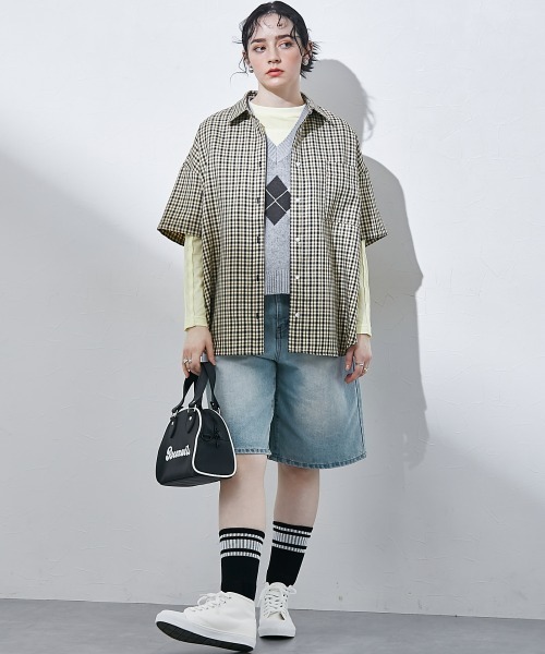 TTOL(トール)の「マルチカラーチェックシャツ(シャツ/ブラウス・レディース・グレー/ブラック・M)」の8枚目の写真