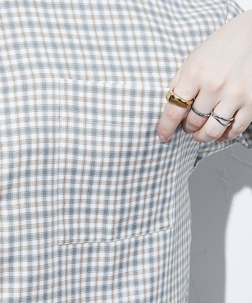 TTOL(トール)の「マルチカラーチェックシャツ(シャツ/ブラウス・レディース・グレー/ブラック・M)」の18枚目の写真