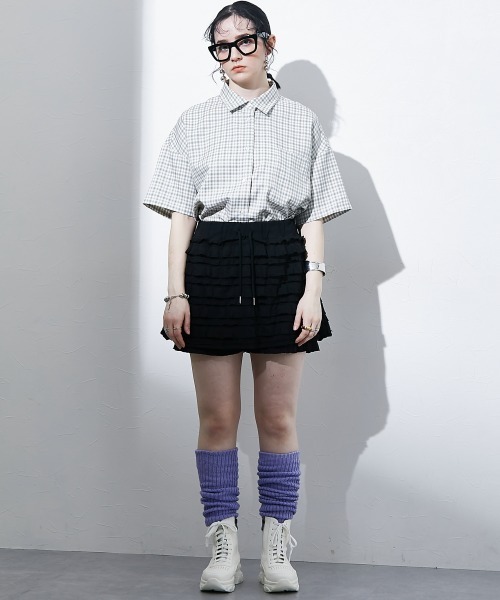 TTOL(トール)の「マルチカラーチェックシャツ(シャツ/ブラウス・レディース・グレー/ブラック・M)」の12枚目の写真