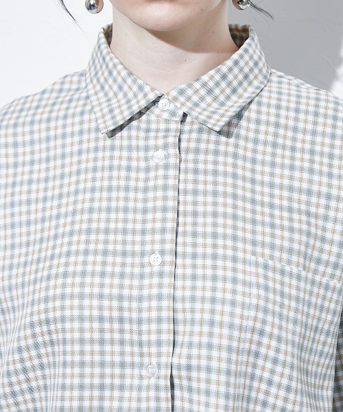 TTOL(トール)の「マルチカラーチェックシャツ(シャツ/ブラウス・レディース・グレー/ブラック・M)」の16枚目の写真