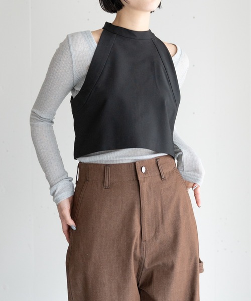 hwyl(ヒュイル)の「【2点セット】ホルタービスチェセットアップ(つなぎ/オールインワン・レディース・アッシュグレー/ブラック・SMALL/MEDIUM)」の22枚目の写真