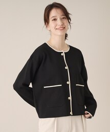 ITS'DEMO | 【通勤／手洗い可】配色ニットカーデ(カーディガン/ボレロ)