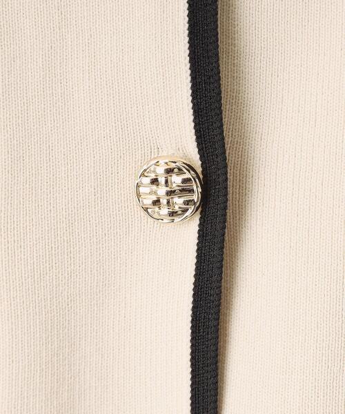 ITS'DEMO（イッツデモ）の「【通勤／手洗い可】配色ニットカーデ（カーディガン/ボレロ・レディース・ライトベージュ/ブラック/オフホワイト・00）」の20枚目の写真