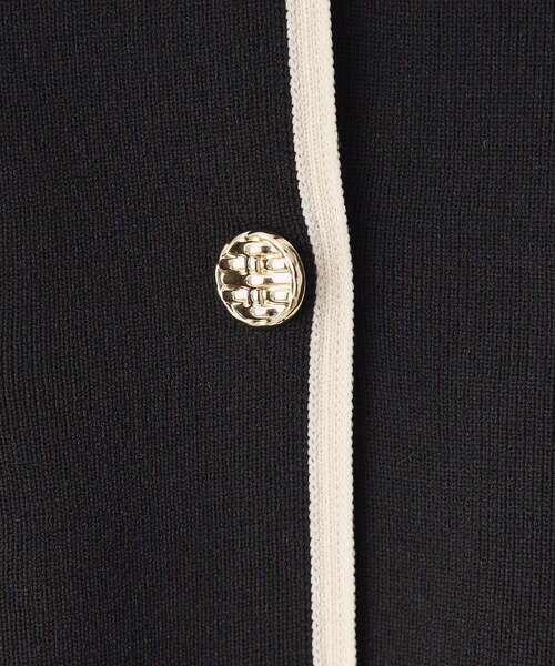 ITS'DEMO（イッツデモ）の「【通勤／手洗い可】配色ニットカーデ（カーディガン/ボレロ・レディース・ライトベージュ/ブラック/オフホワイト・00）」の14枚目の写真