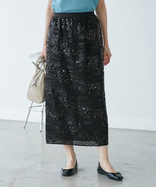 セール】スパンコールアイラインスカート（スカート）｜ROPE' PICNIC