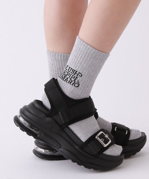 repipi armario（レピピ アルマリオ）の「TheUSHバックロゴソックス（ソックス/靴下・キッズ・ブラック/ブルー/ピンク/ホワイト/グレー・FREE）」の4枚目の写真