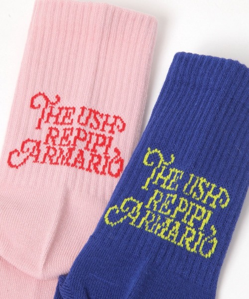 repipi armario（レピピ アルマリオ）の「TheUSHバックロゴソックス（ソックス/靴下・キッズ・ブラック/ブルー/ピンク/ホワイト/グレー・FREE）」の6枚目の写真