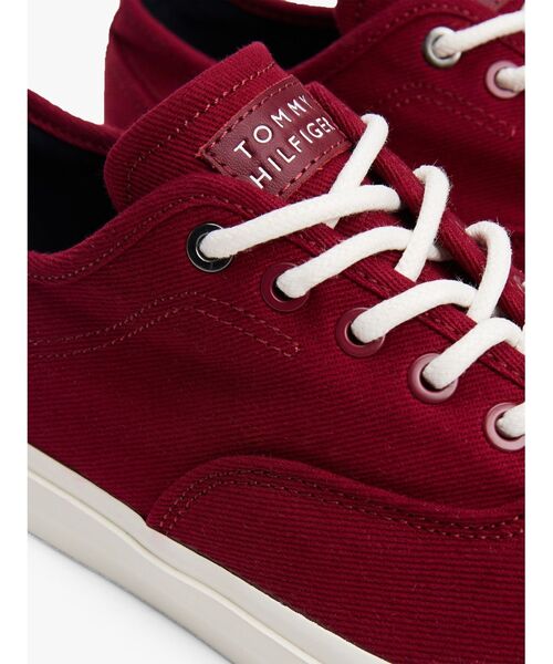 TOMMY HILFIGER（トミーヒルフィガー）の「オックスフォードツイルロートップスニーカー（スニーカー・メンズ・ホワイト/レッド/グリーン/ネイビー・28cm/27.5cm/26cm/26.5cm/25cm）」の15枚目の写真