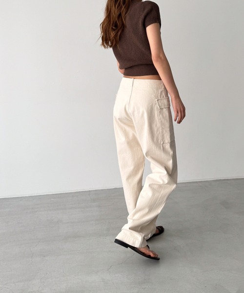 CANAL JEAN（キャナルジーン）の「El mar　ヘリンボーンカーゴパンツ（カーゴパンツ・レディース・カーキ/キナリ・SMALL/MEDIUM/LARGE）」の7枚目の写真