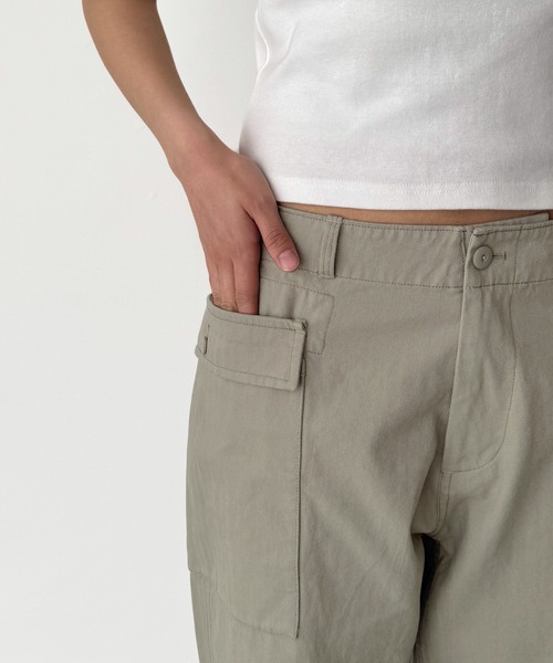 CANAL JEAN（キャナルジーン）の「El mar　ヘリンボーンカーゴパンツ（カーゴパンツ・レディース・カーキ/キナリ・SMALL/MEDIUM/LARGE）」の12枚目の写真