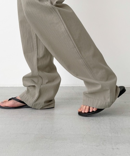 CANAL JEAN（キャナルジーン）の「El mar　ヘリンボーンカーゴパンツ（カーゴパンツ・レディース・カーキ/キナリ・SMALL/MEDIUM/LARGE）」の14枚目の写真