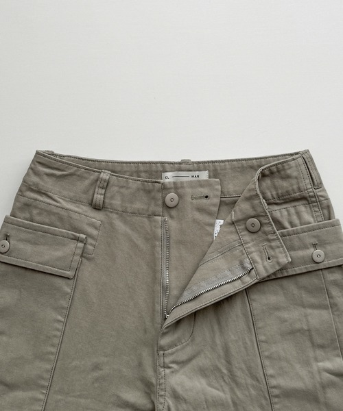 CANAL JEAN（キャナルジーン）の「El mar　ヘリンボーンカーゴパンツ（カーゴパンツ・レディース・カーキ/キナリ・SMALL/MEDIUM/LARGE）」の15枚目の写真