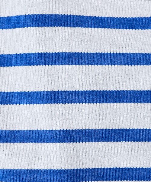 セール】パネルボーダー 刺繍 バスクシャツ/ボーダーロンT（Tシャツ