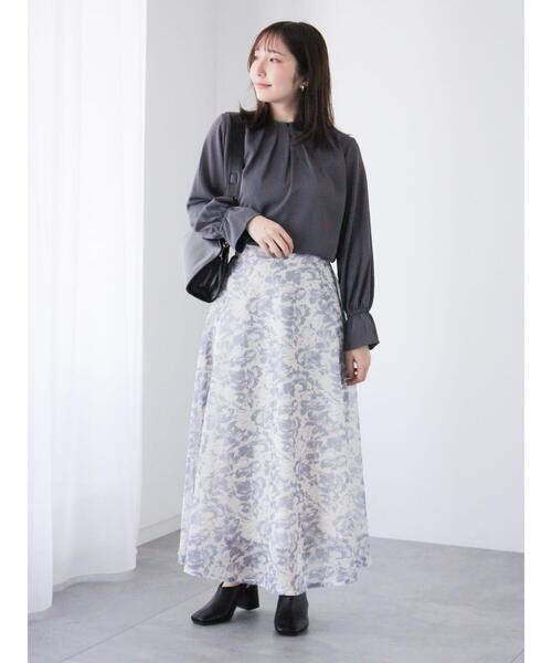 Te chichi TERRASSE(テチチテラス)の「メッシュフラワーフレアスカート《2025spring catalog item》(スカート・レディース・ブルー/ネイビー/グリーン・F)」の10枚目の写真