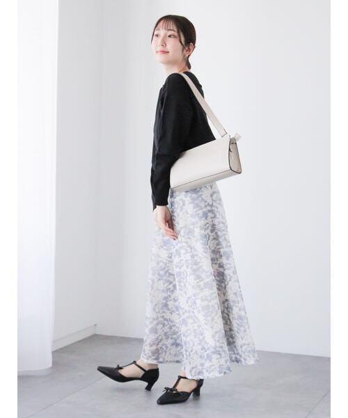 Te chichi TERRASSE(テチチテラス)の「メッシュフラワーフレアスカート《2025spring catalog item》(スカート・レディース・ブルー/ネイビー/グリーン・F)」の13枚目の写真
