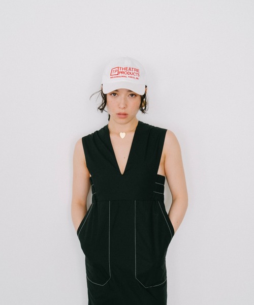 THEATRE PRODUCTS(シアタープロダクツ)の「THEATREPRODUCTSロゴ刺繍コットンキャップ(キャップ・レディース・ホワイト/ネイビー・FREE)」の10枚目の写真