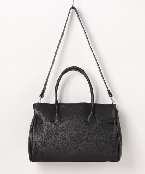 Jines（ジネス）の「2wayレザートートBAG【AULENTTI/オーレンティ】（トートバッグ・レディース・ブラック/グレー・フリー）」の3枚目の写真