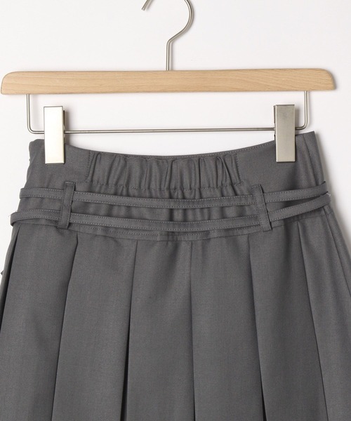 Heather（ヘザー）の「Wベルトプリーツミニスカート　327971（スカート・レディース・グレー系その他/グレー/ベージュ系その他・M/S）」の8枚目の写真