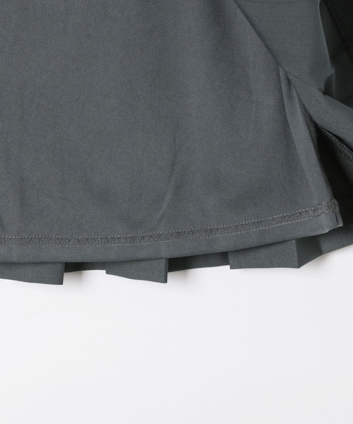 Heather（ヘザー）の「Wベルトプリーツミニスカート　327971（スカート・レディース・グレー系その他/グレー/ベージュ系その他・M/S）」の9枚目の写真