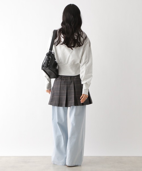 Heather（ヘザー）の「Wベルトプリーツミニスカート　327971（スカート・レディース・グレー系その他/グレー/ベージュ系その他・M/S）」の18枚目の写真