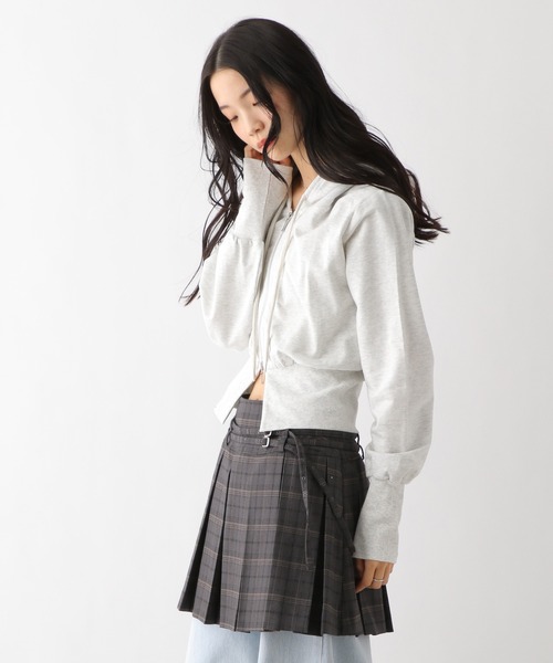 Heather（ヘザー）の「Wベルトプリーツミニスカート　327971（スカート・レディース・グレー系その他/グレー/ベージュ系その他・M/S）」の20枚目の写真