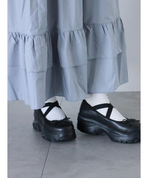 ehka sopo（エヘカソポ）の「フリルティアードスカート（スカート・レディース・ブラック/オフホワイト/グレー・F）」の19枚目の写真