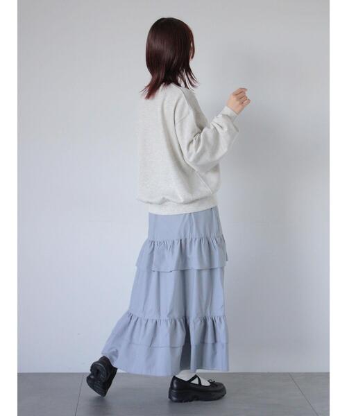 ehka sopo（エヘカソポ）の「フリルティアードスカート（スカート・レディース・ブラック/オフホワイト/グレー・F）」の22枚目の写真