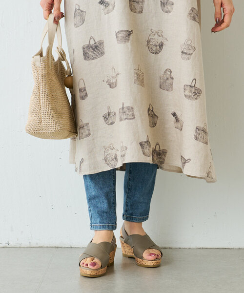 BEARDSLEY（ビアズリー）の「かご柄前後ワンピース（ワンピース・レディース・ベージュ・FREE）」の22枚目の写真