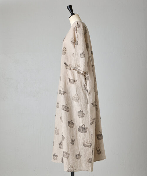 BEARDSLEY（ビアズリー）の「かご柄前後ワンピース（ワンピース・レディース・ベージュ・FREE）」の3枚目の写真