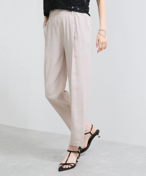 VIS(ビス)の「【接触冷感/洗える】 リラックステーパードパンツ(その他パンツ・レディース・ベージュ系その他/ブラック/ブルー系その他4・SS/S/M/L)」の2枚目の写真