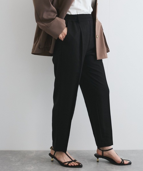 VIS(ビス)の「【接触冷感/洗える】 リラックステーパードパンツ(その他パンツ・レディース・ベージュ系その他/ブラック/ブルー系その他4・SS/S/M/L)」の6枚目の写真