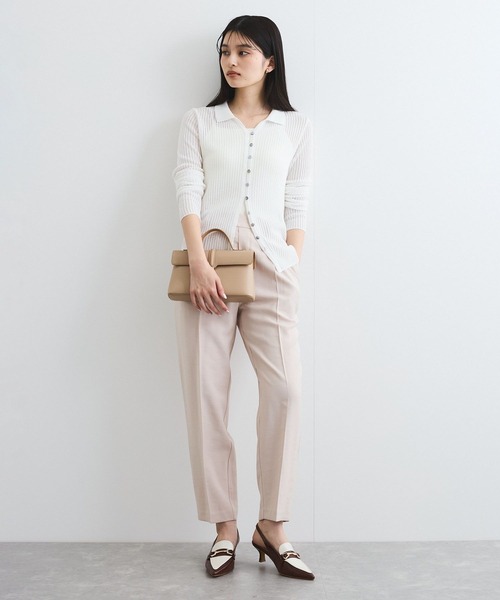 VIS(ビス)の「【接触冷感/洗える】 リラックステーパードパンツ(その他パンツ・レディース・ベージュ系その他/ブラック/ブルー系その他4・SS/S/M/L)」の16枚目の写真