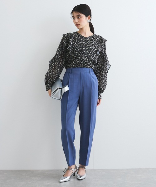 VIS(ビス)の「【接触冷感/洗える】 リラックステーパードパンツ(その他パンツ・レディース・ベージュ系その他/ブラック/ブルー系その他4・SS/S/M/L)」の19枚目の写真