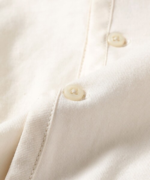 BEAMS BOY(ビームスボーイ)の「ミリタリー ヘンリーネック ショートスリーブ(Tシャツ/カットソー・レディース・チャコールグレー/ホワイト系その他7/サックスブルー・ONE SIZE)」の17枚目の写真