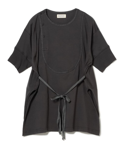 SALE 新品未使用　BEAMS BOY ミリタリーシャツジャケット BEAMS BOY（ビームス ボーイ）ストライプ チェック ビッグ