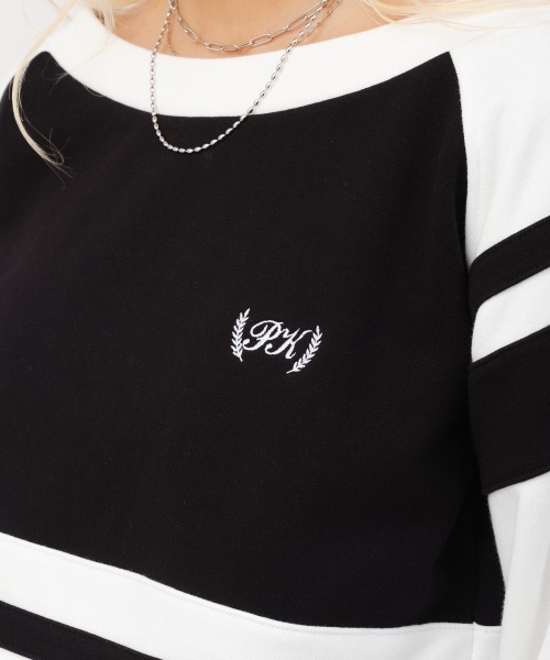 atmos pink(アトモスピンク)の「atmos pink Bell Sleeves Line Sweatshirt / アトモス ピンク ベル スリーブ ライン スウェットシャツ(スウェット・レディース・ブラック/イエロー/ピンク・FREE)」の6枚目の写真