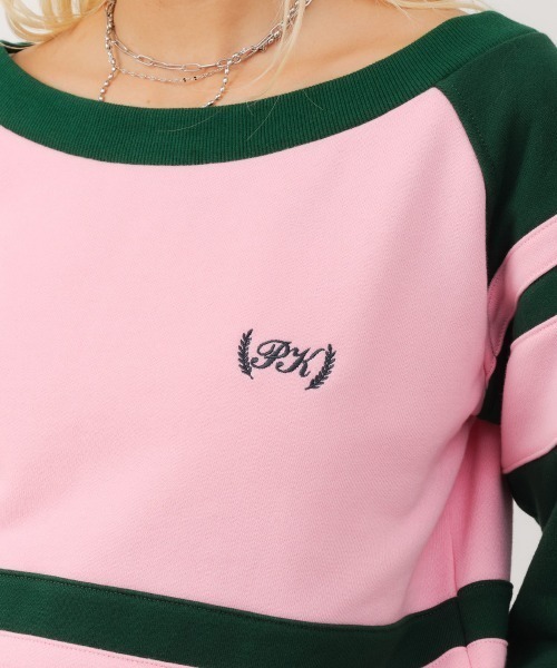 atmos pink(アトモスピンク)の「atmos pink Bell Sleeves Line Sweatshirt / アトモス ピンク ベル スリーブ ライン スウェットシャツ(スウェット・レディース・ブラック/イエロー/ピンク・FREE)」の14枚目の写真