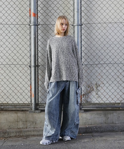 【新品】ROCHEM ヴィンテージ デニムカーゴパンツ ADRER CLEL 新品】ROCHEM ヴィンテージ デニムカーゴパンツ ADRER CLEL 新品