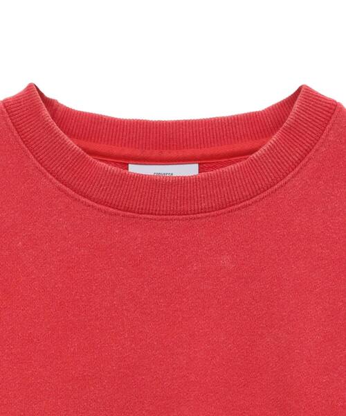 CONVERSE TOKYO（コンバーストウキョウ）の「PIGMENT DYE DRUM LOGO SWEAT（スウェット・レディース・ホワイト/ブラック/レッド・SMALL/MEDIUM）」の6枚目の写真