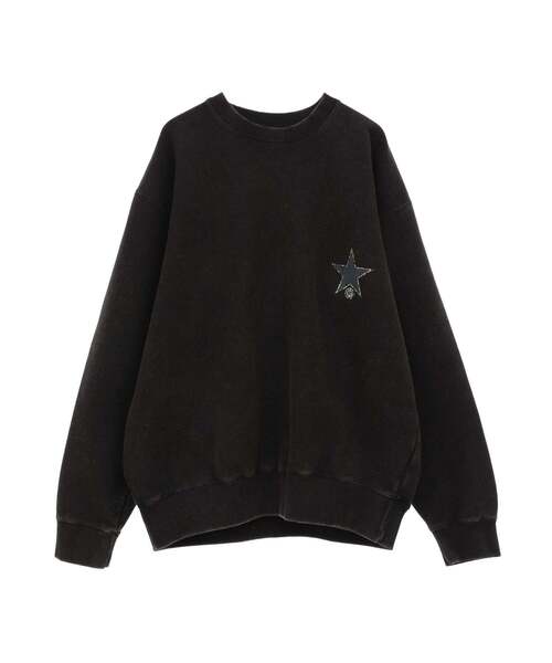 CONVERSE TOKYO（コンバーストウキョウ）の「PIGMENT DYE DRUM LOGO SWEAT（スウェット・レディース・ホワイト/ブラック/レッド・SMALL/MEDIUM）」の13枚目の写真