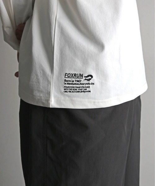 COURO(コウロ)の「【FOXRUN/フォックスラン】 エステルテックロンT(Tシャツ/カットソー・メンズ・ホワイト/ネイビー/ブラック・L/M)」の5枚目の写真